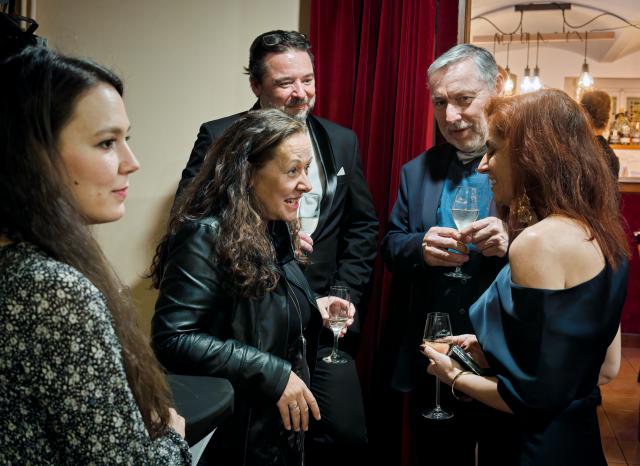 Kateřina Dušková v rozhovoru s Norou Fridrichovou. Foto Michal Klíma